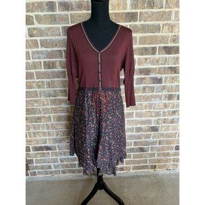 aldomartins long sleeve multiprint layer dress 8